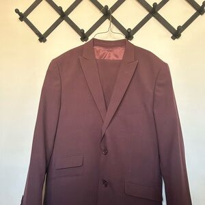 Alain Dupetit Men’s Burgundy suit set